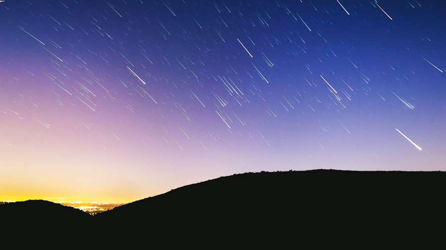 foto di stelle cadenti