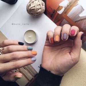 nail art unghie matte